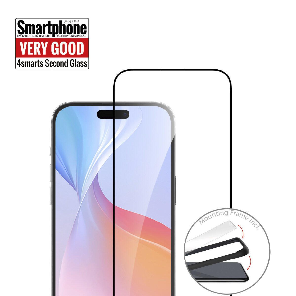 4smarts Second Glass mit Montagerahmen für Apple iPhone 16 4smarts Second Glass mit Montagerahmen für Apple iPhone 16